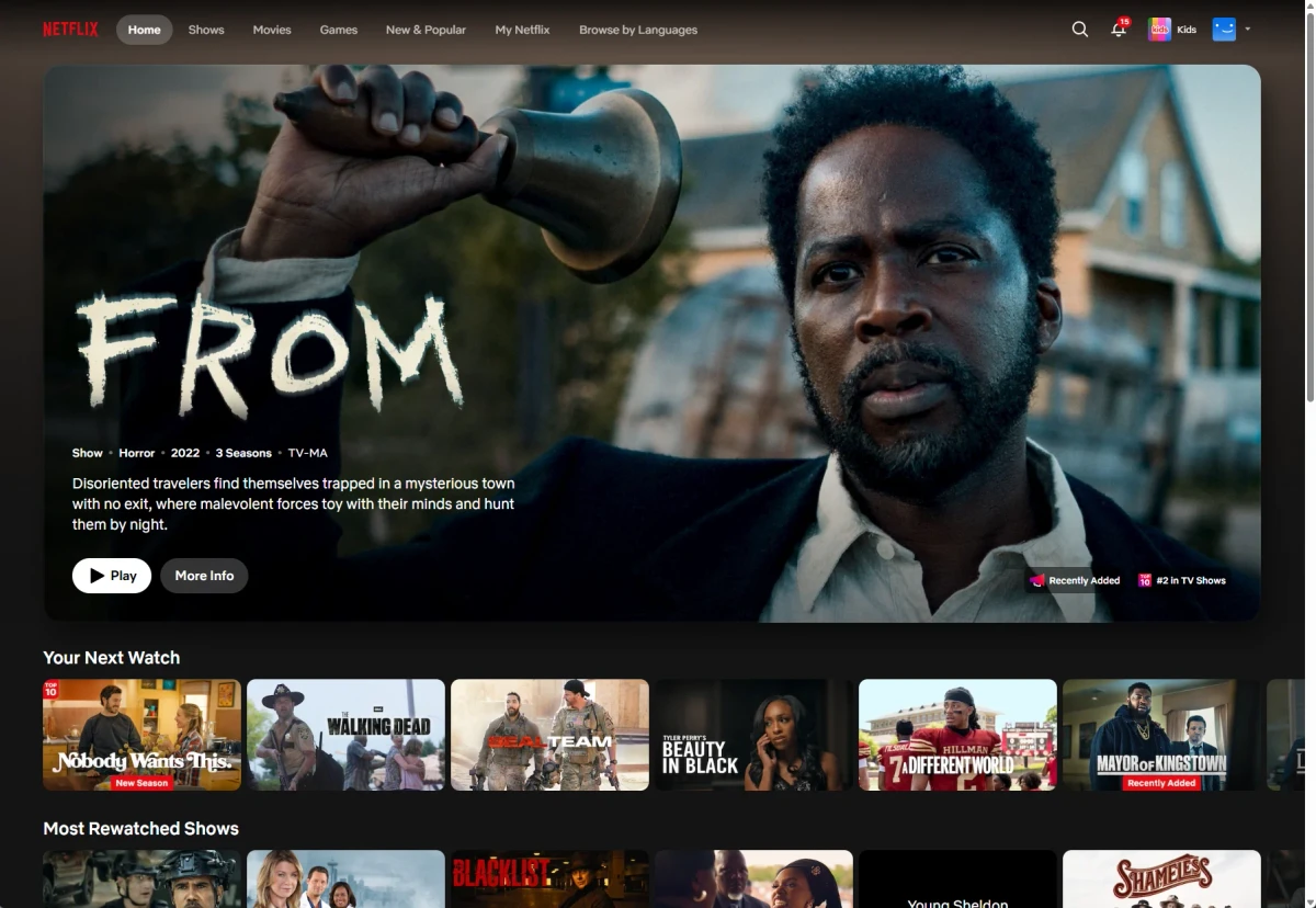 瞬云Netflix片库访问