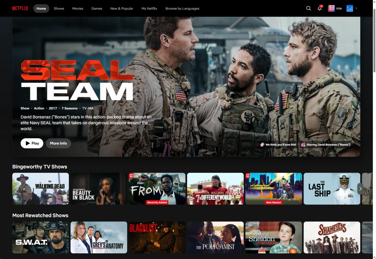 边缘节点Netflix片库